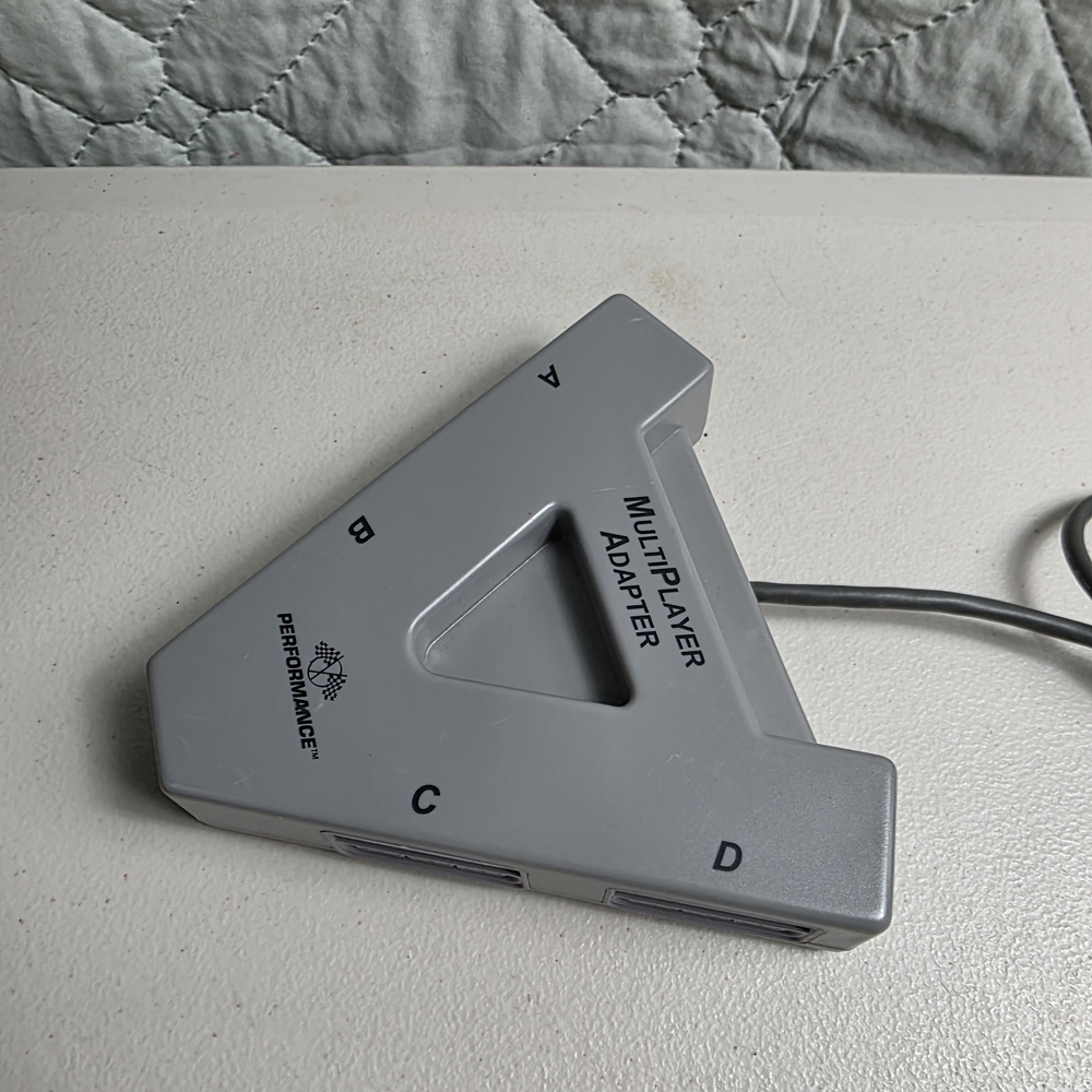 Playstation 1 PS1 MultiTap Multiplayer Adapter By Performance